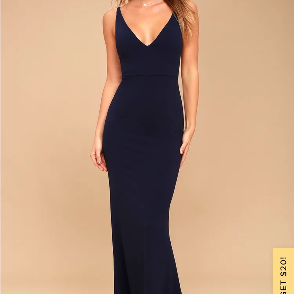 NWT Lulus Bridesmaid Dress navy
